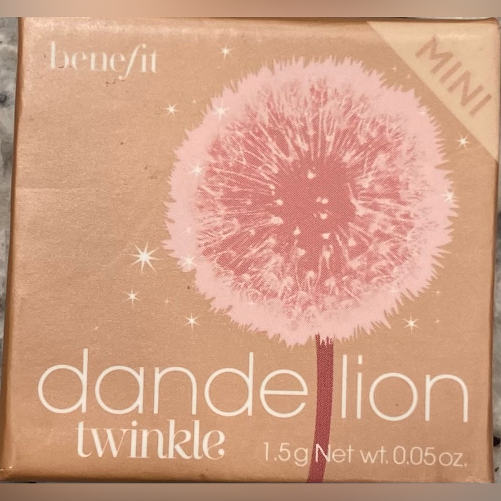 Benefit Highlighter Dandelion Twinkle Mini Nude Pink Powder Small